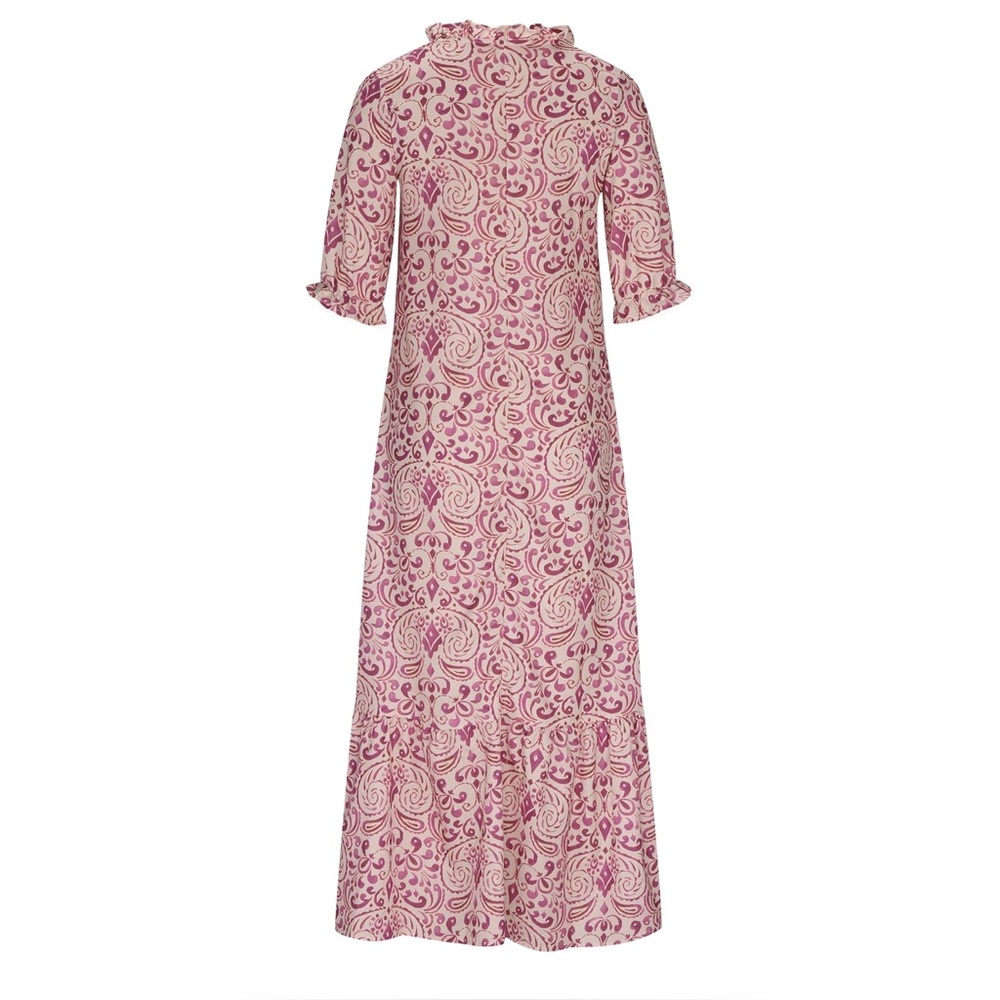 Pink Patterned Maxi Dress
